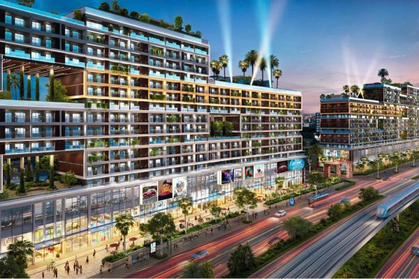 Trục Tôn Đức Thắng (25B) hình thành cụm thương mại sầm uất khi Sân bay Long Thành hoạt động