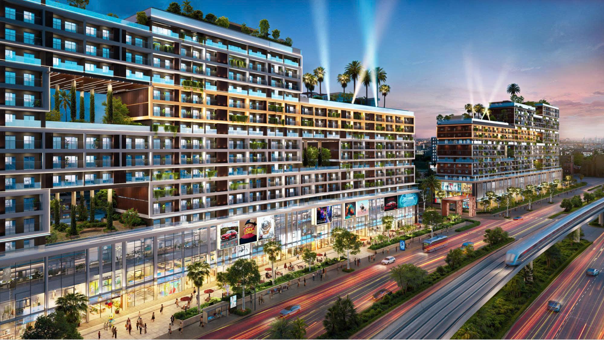 Trục Tôn Đức Thắng (25B) hình thành cụm thương mại sầm uất khi Sân bay Long Thành hoạt động